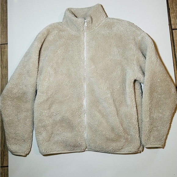 PINK Victoria's Secret Cream Fleece Jacket XS (c) - Picture 8 of 9